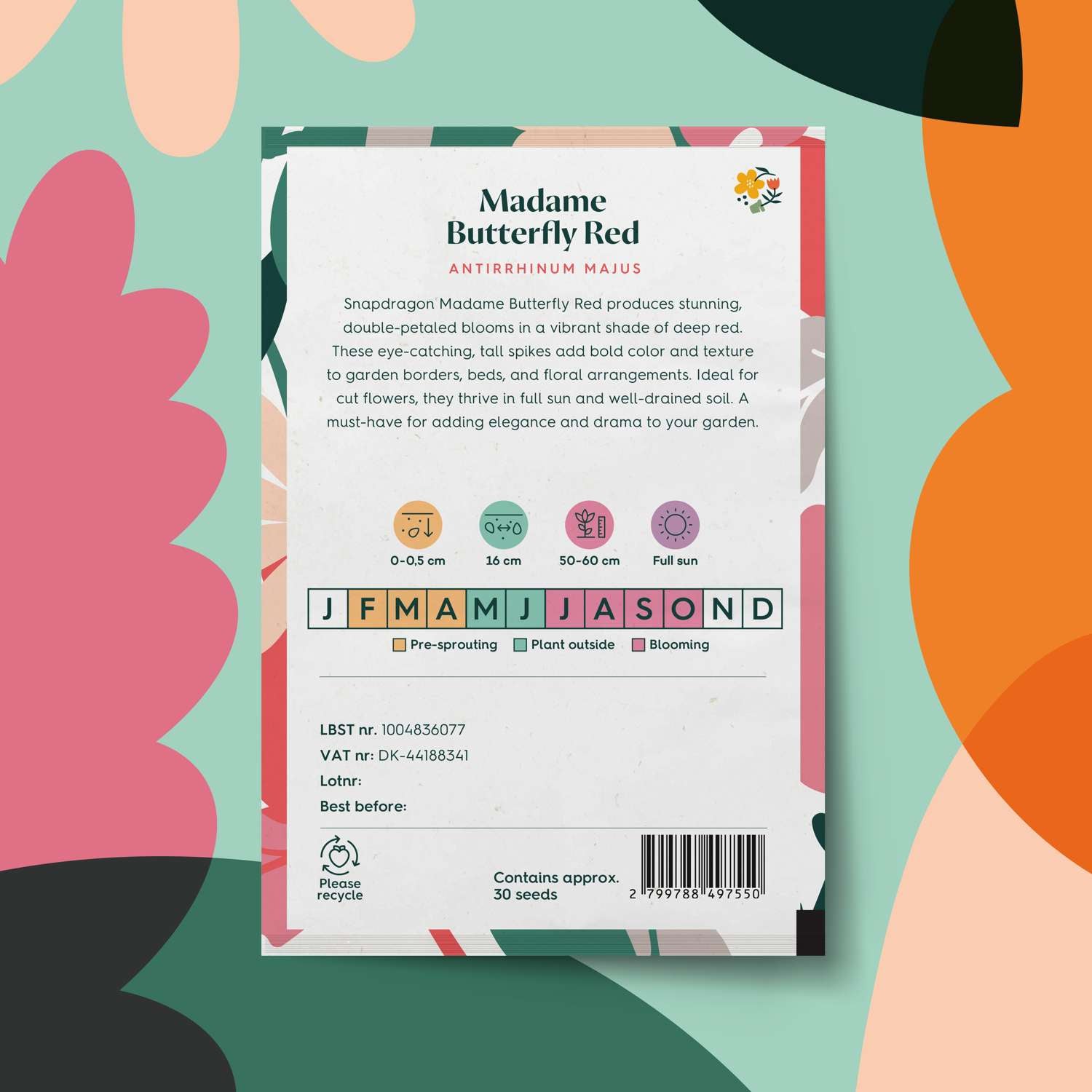 Muflier 'Madame Butterfly Rød' (graines)